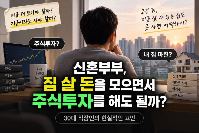 집 살 돈 모으면서 주식투자, 계속해도 될까? 30대 신혼부부의 현실적인 자산관리 전략